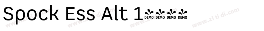 Spock Ess Alt 1字体转换